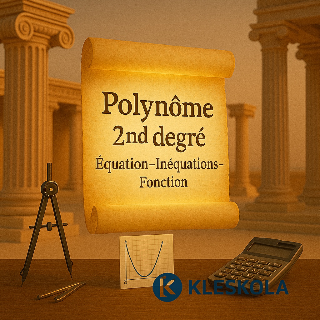 logo Polynôme 2nd degré Equation Inéquations Fonction logo Polynôme 2nd degré Equation Inéquations Fonction