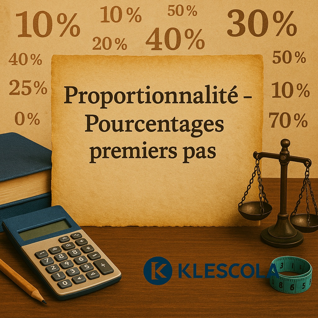 logo Proportionnalité – Pourcentages premiers pas